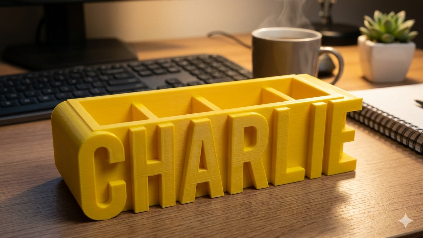 🔥 Organize Your Chaos: The Ultimate Personalised 3D-Printed Desk Tidy! 🔥